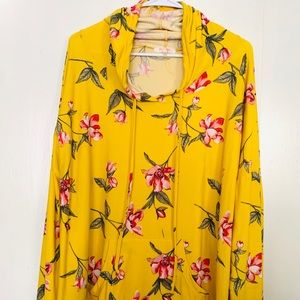 Women’s Golden Yellow Floral sweater!